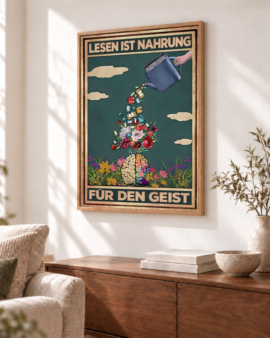Lesen ist Nahrung für den Geist — Cadre_angle