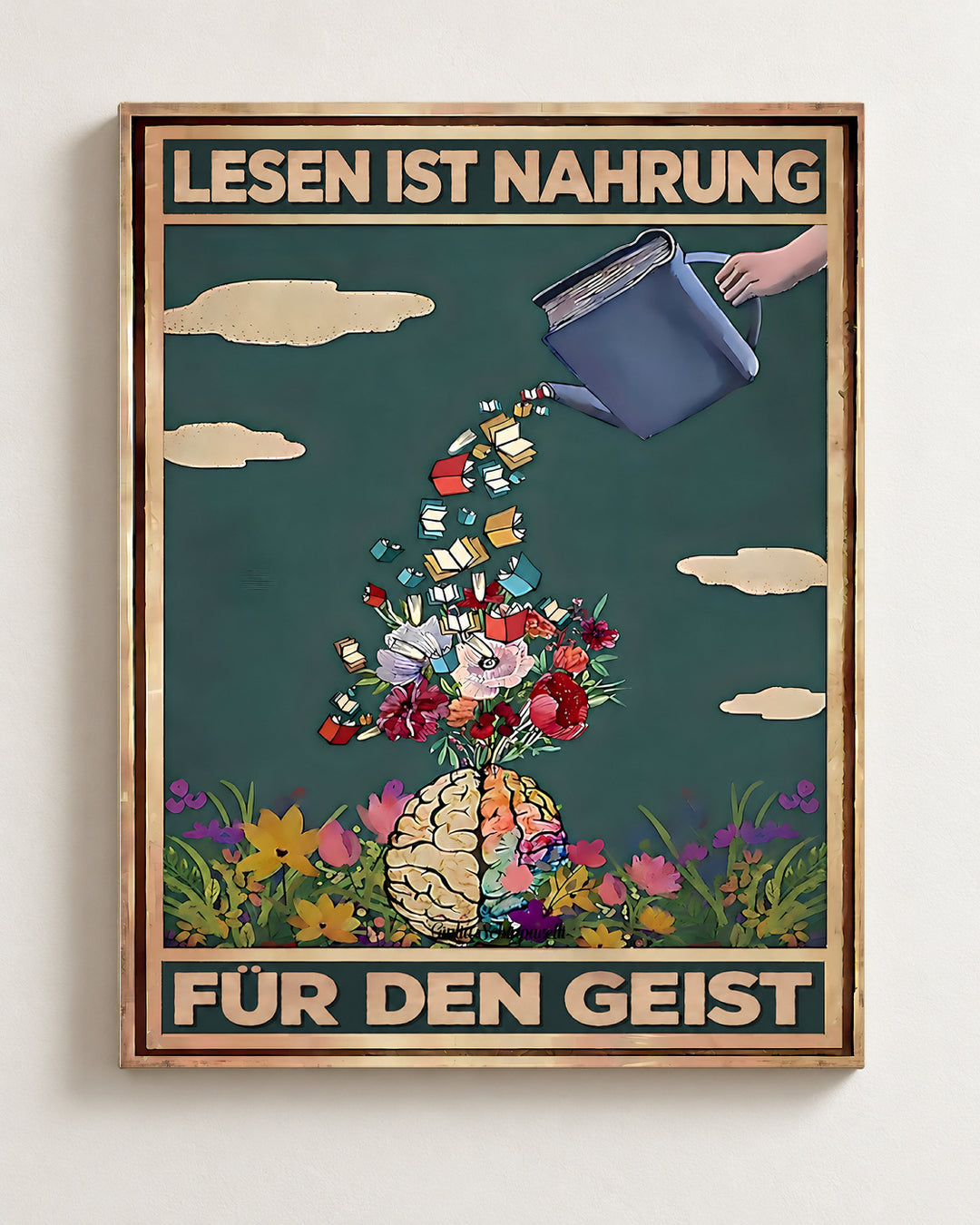 Lesen ist Nahrung für den Geist — Toile_face