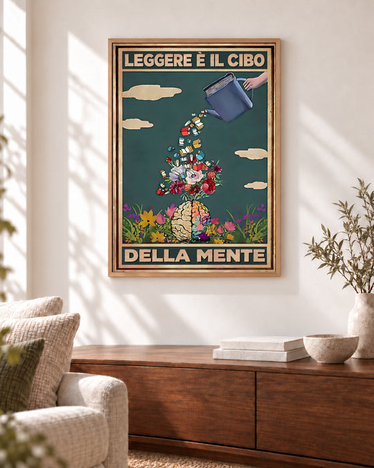 Leggere è il cibo della mente — Cadre_salon