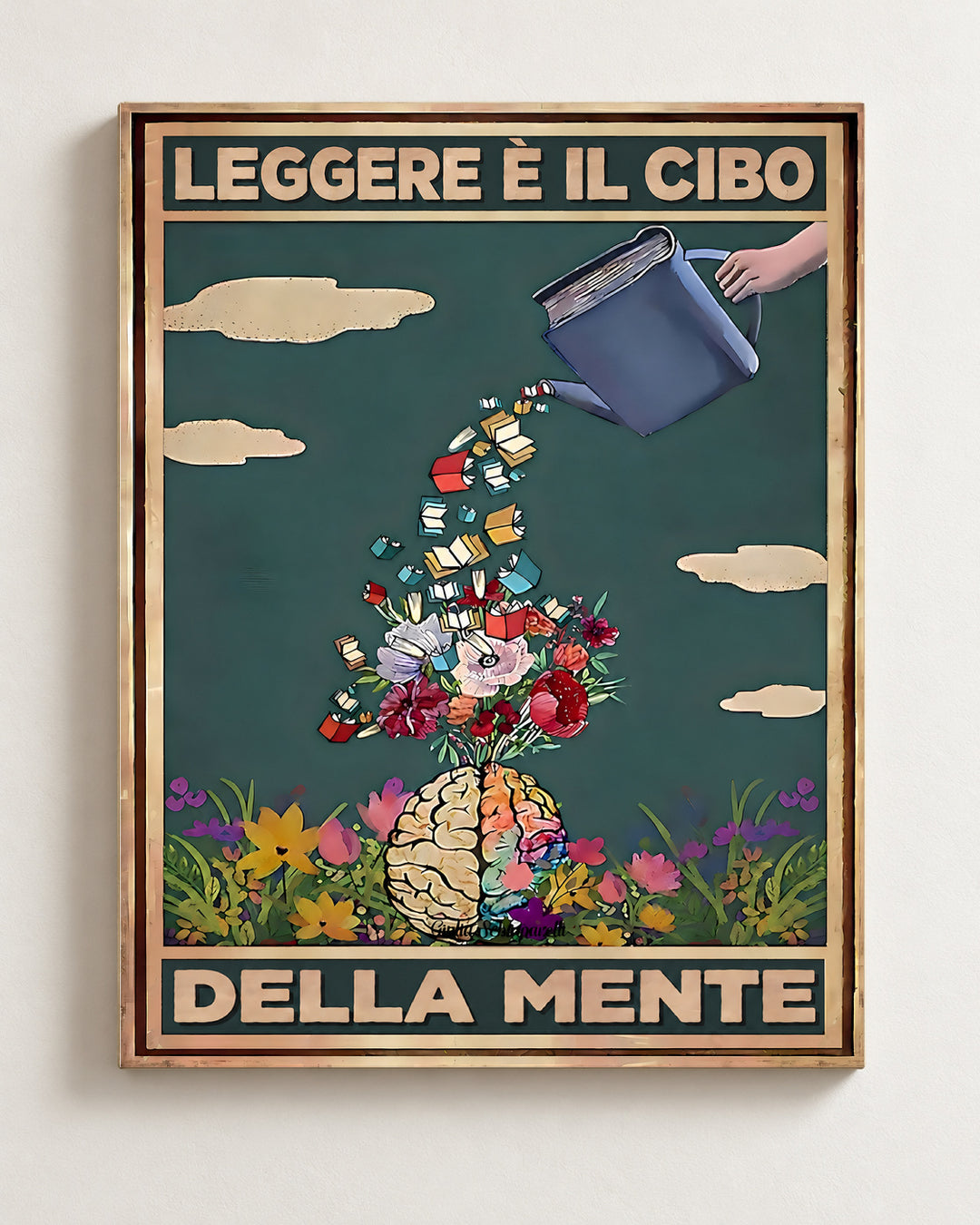 Leggere è il cibo della mente — Toile_face