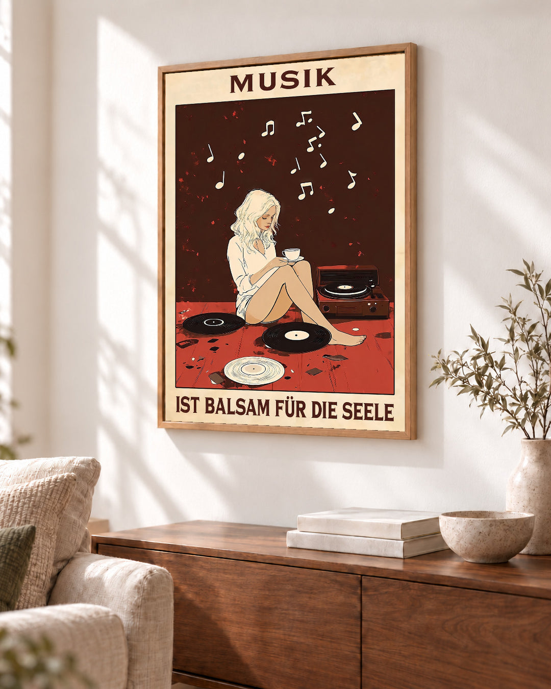 Musik ist Balsam für die Seele — Dekorativer Rahmen nicht enthalten