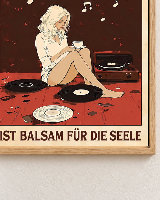 Musik ist Balsam für die Seele — Dekorativer Rahmen nicht enthalten