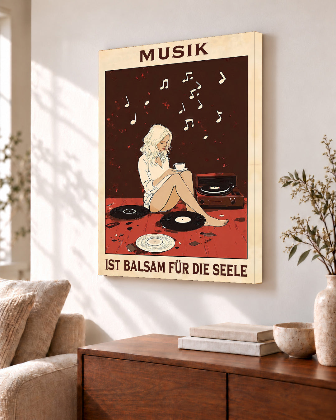 Musik ist Balsam für die Seele — Dekorativer Rahmen nicht enthalten
