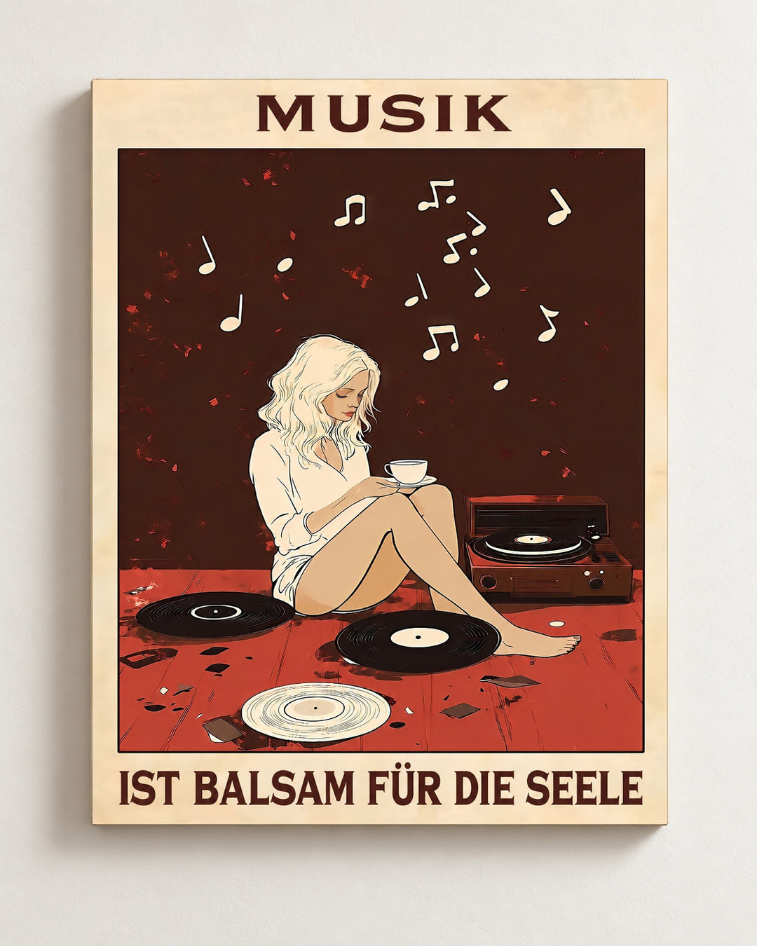 Musik ist Balsam für die Seele — Dekorativer Rahmen nicht enthalten