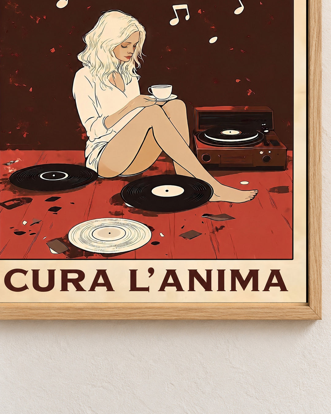 La musica cura l’anima — Cornice decorativa non inclusa
