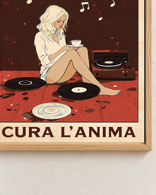 La musica cura l’anima — Cornice decorativa non inclusa