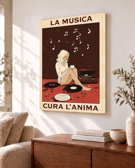 La musica cura l’anima — Cornice decorativa non inclusa