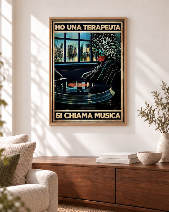 Ho una terapeuta, si chiama musica — Nel soggiorno, cornice decorativa non inclusa