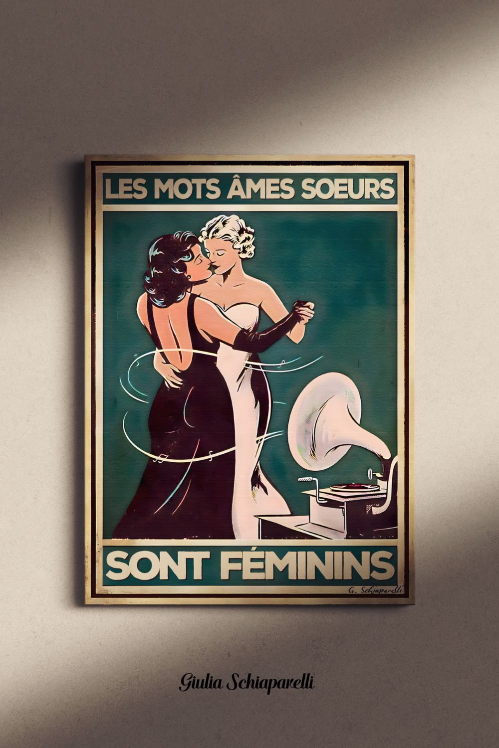 Die Worte Seelenverwandte sind feminin 