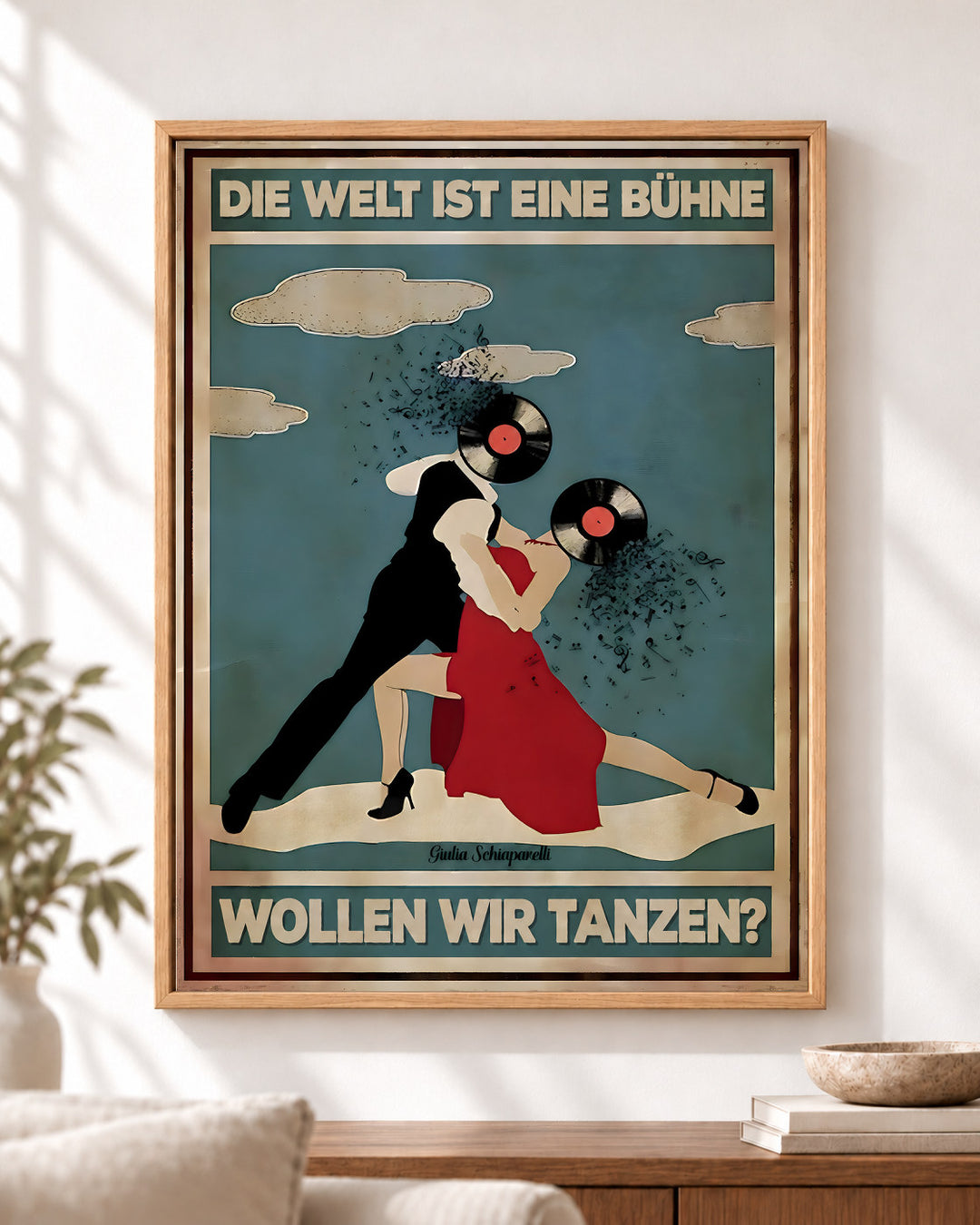 Die Welt ist eine Bühne, wollen wir tanzen? — Dekorativer Rahmen nicht enthalten