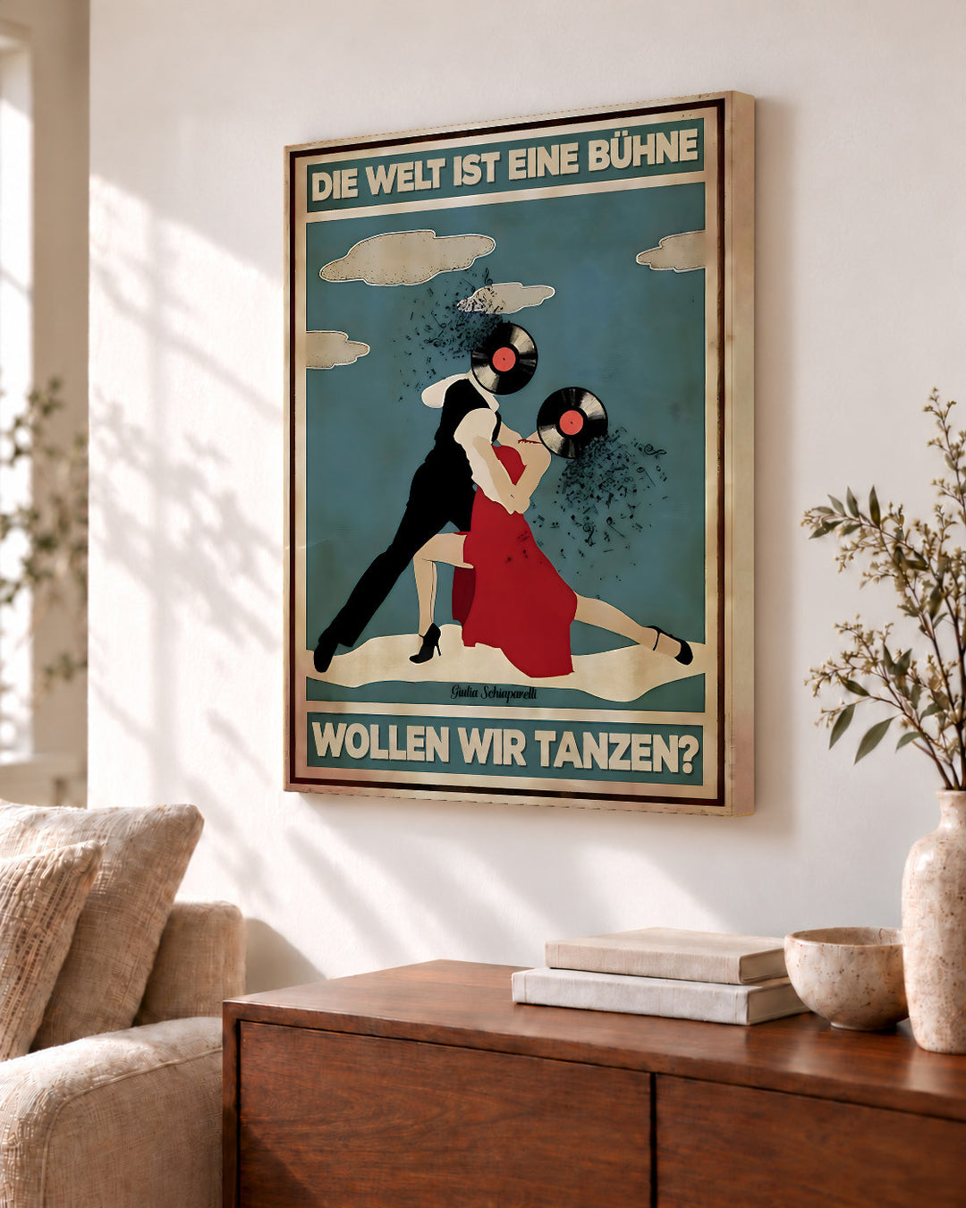 Die Welt ist eine Bühne, wollen wir tanzen? — Dekorativer Rahmen nicht enthalten