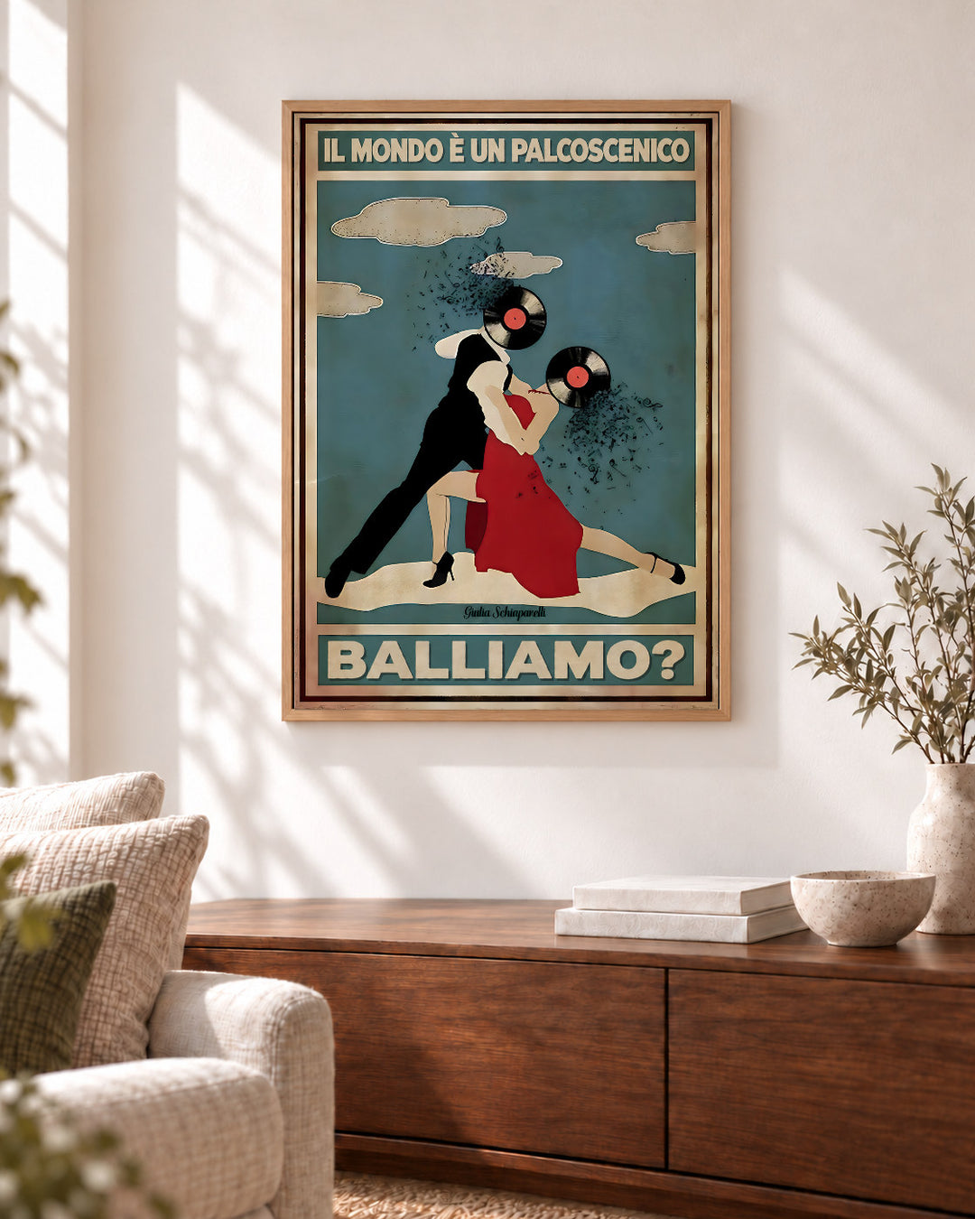 Il mondo è un palcoscenico, balliamo? — Cornice decorativa non inclusa