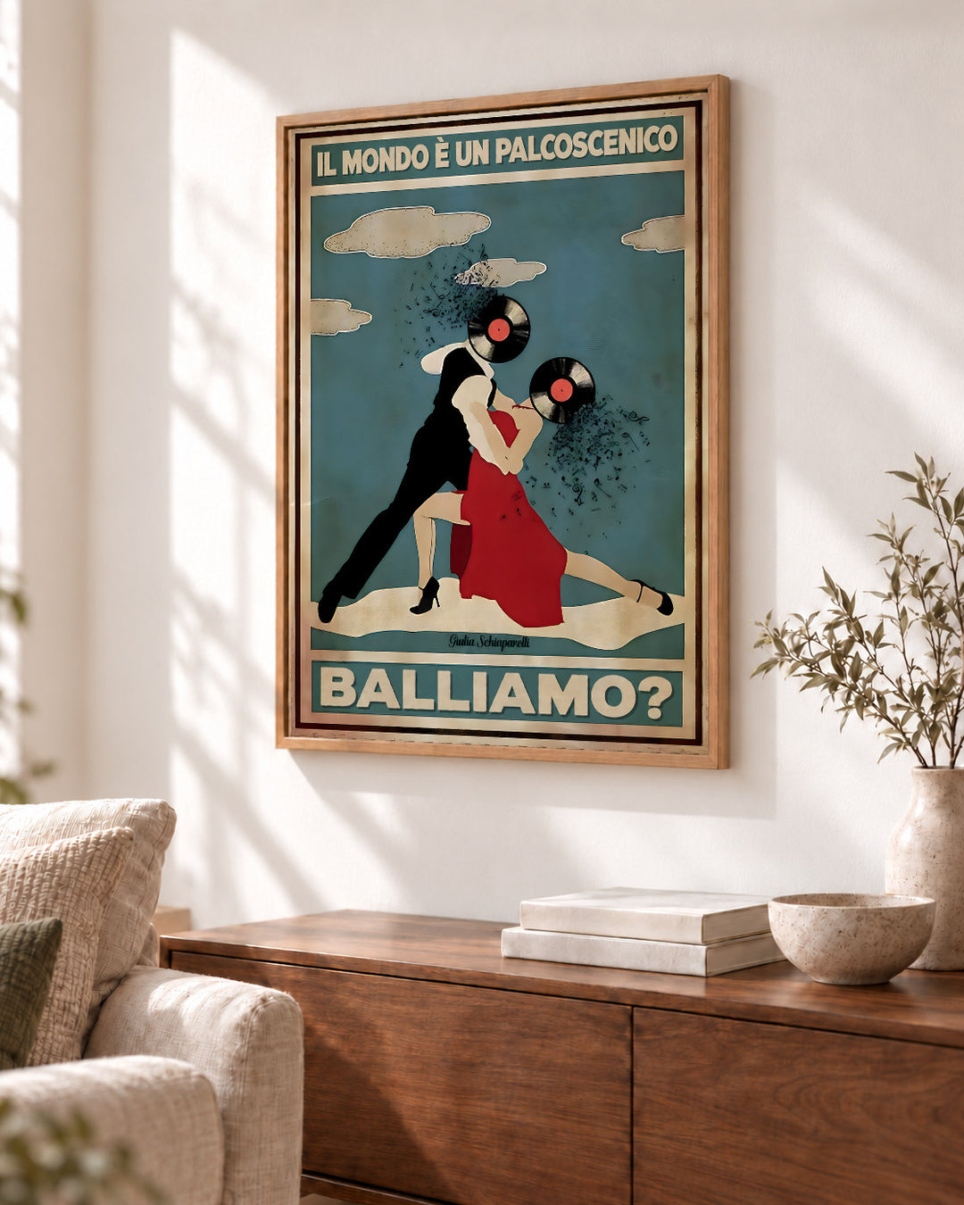 Il mondo è un palcoscenico, balliamo? — Cornice decorativa non inclusa