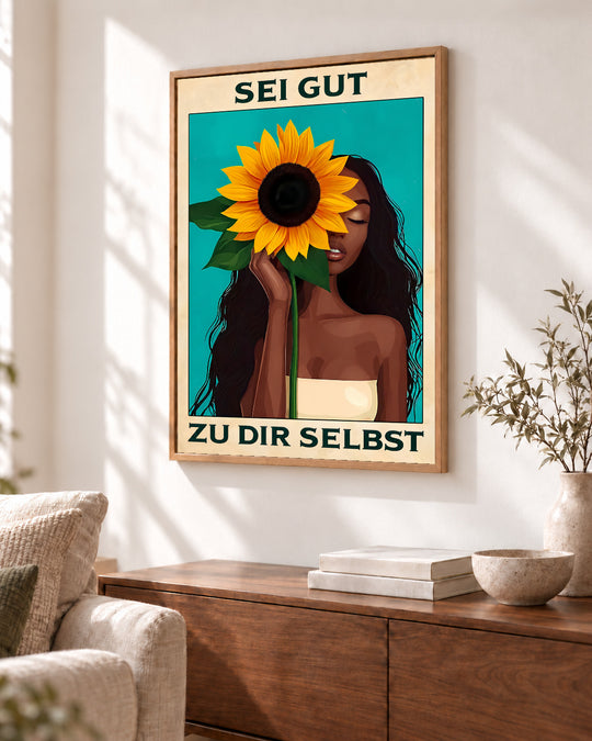 Sei gut zu dir selbst — Dekorativer Rahmen nicht enthalten