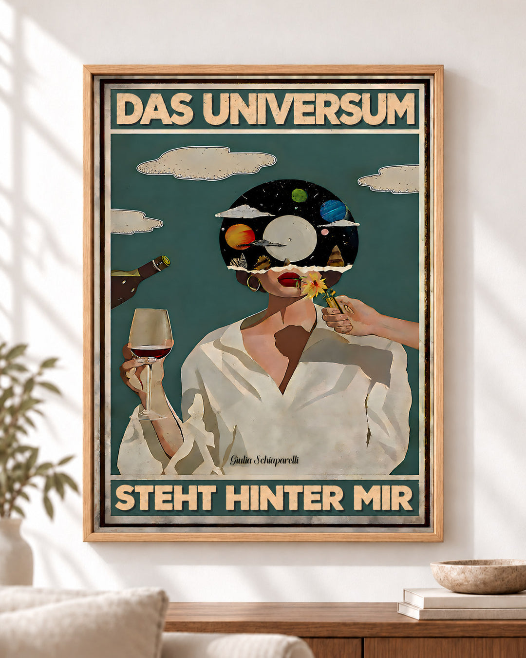 Das Universum steht hinter mir — Dekorativer Rahmen nicht enthalten