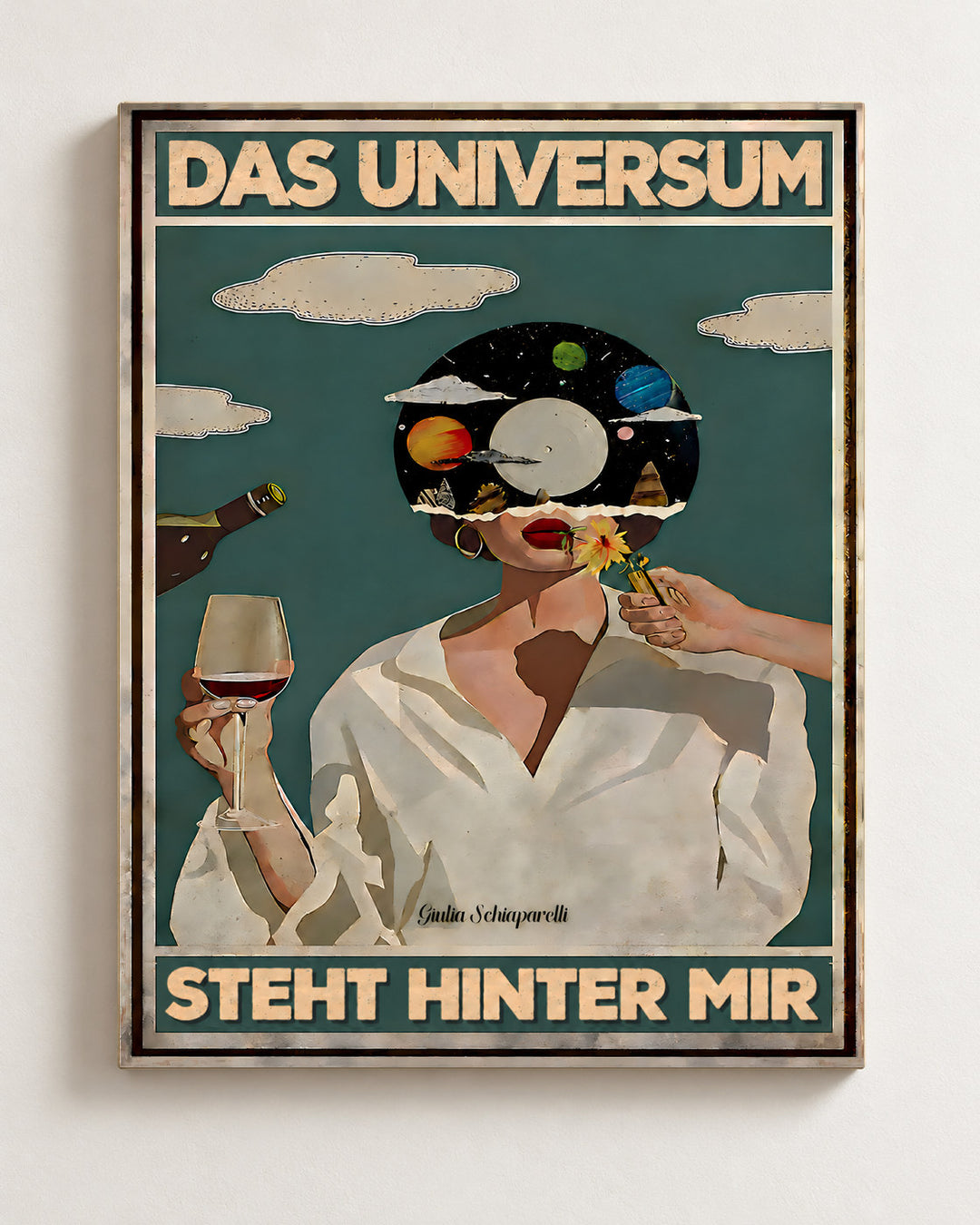 Das Universum steht hinter mir — Dekorativer Rahmen nicht enthalten