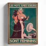 Les mots âmes soeurs sont féminins