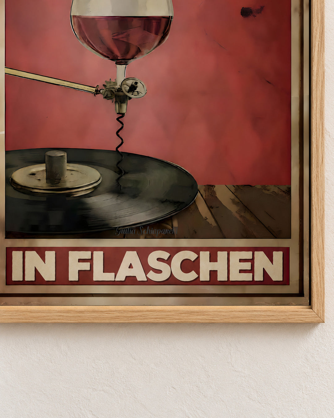 Wein ist Musik in Flaschen — Dekorativer Rahmen nicht enthalten