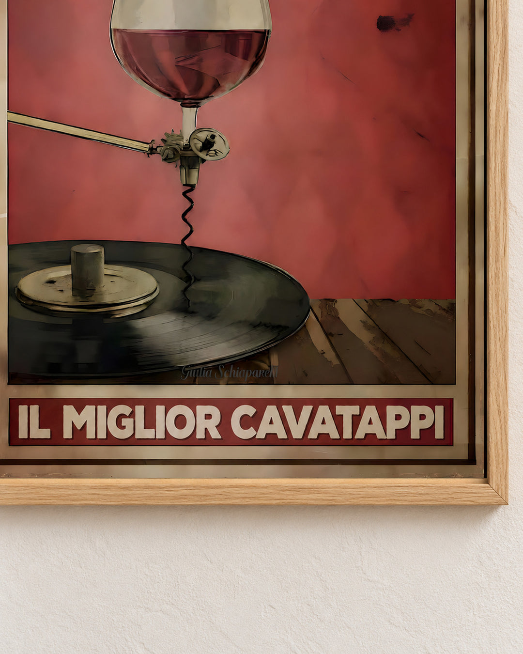 Vino e musica, il miglior cavatappi — Cornice decorativa non inclusa