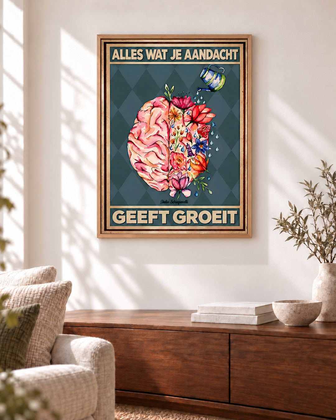 Alles wat je aandacht geeft, groeit — Decoratieve lijst en interieur niet inbegrepen