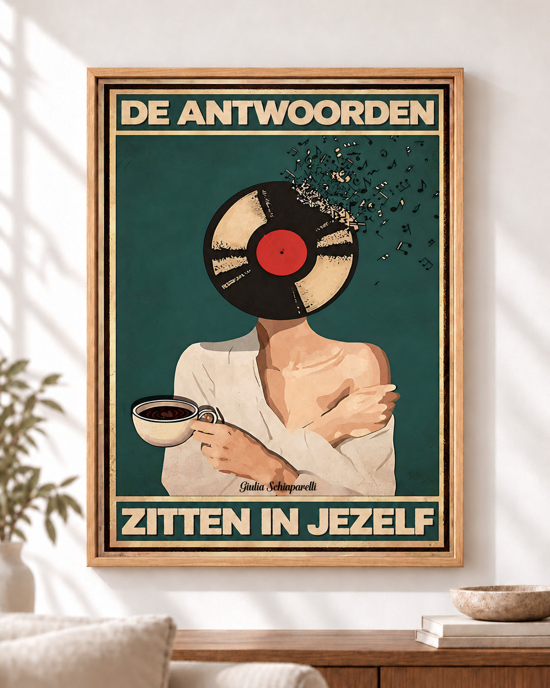 De antwoorden zitten in jezelf — Decoratieve lijst en interieur niet inbegrepen