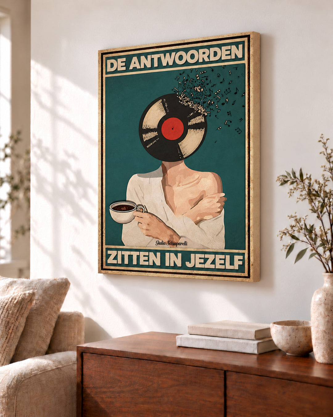 De antwoorden zitten in jezelf — Decoratieve lijst en interieur niet inbegrepen