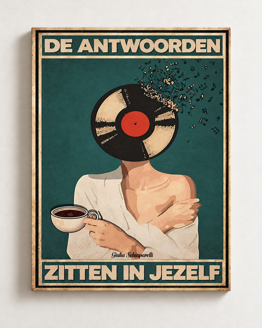 De antwoorden zitten in jezelf — Decoratieve lijst en interieur niet inbegrepen