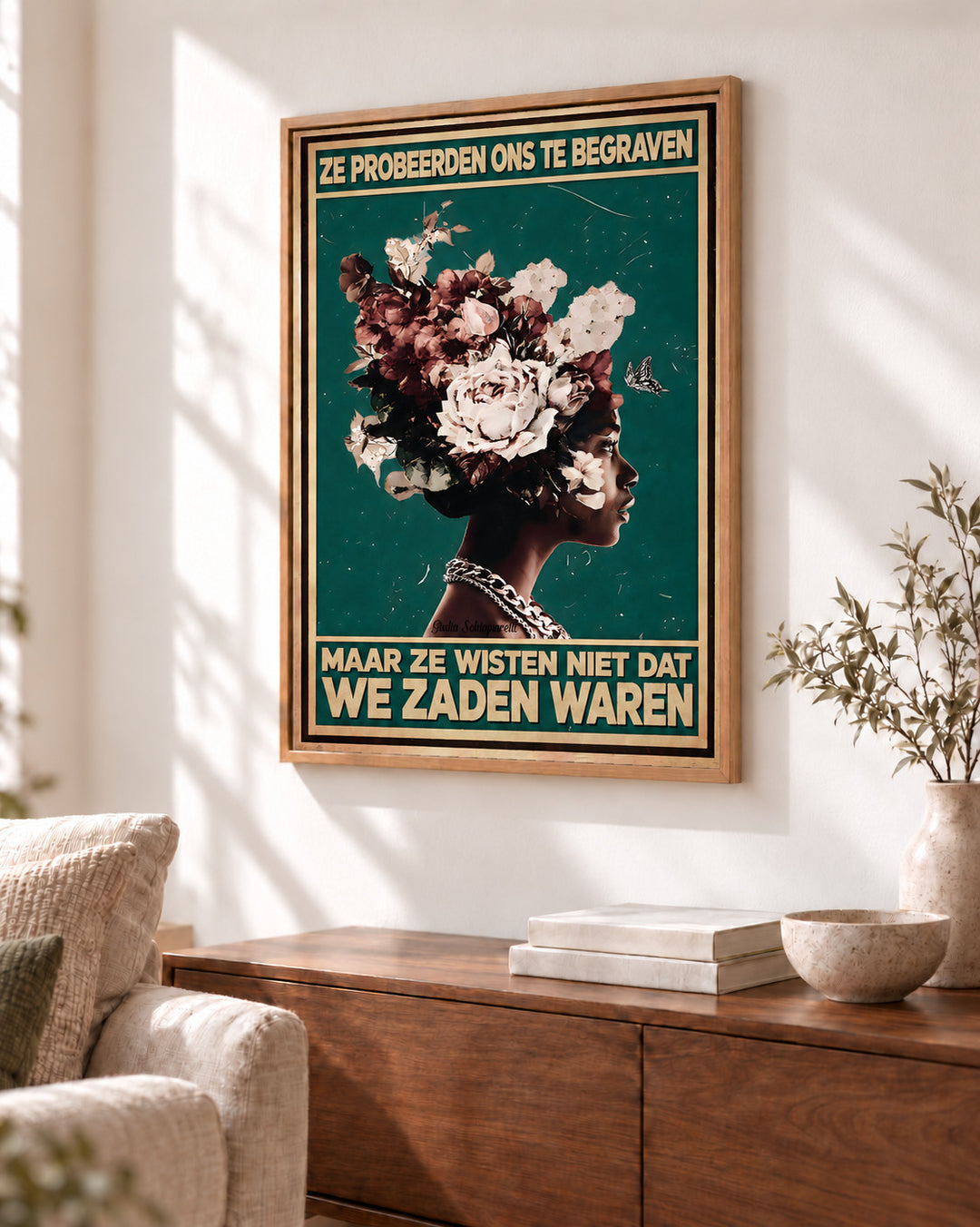 Ze probeerden ons te begraven, maar ze wisten niet dat we zaden waren — Decoratieve lijst en interieur niet inbegrepen