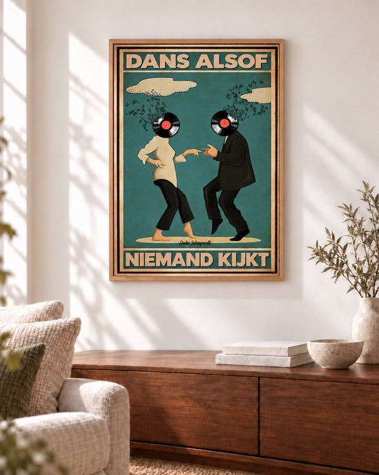 Dans alsof niemand kijkt — Decoratieve lijst en interieur niet inbegrepen