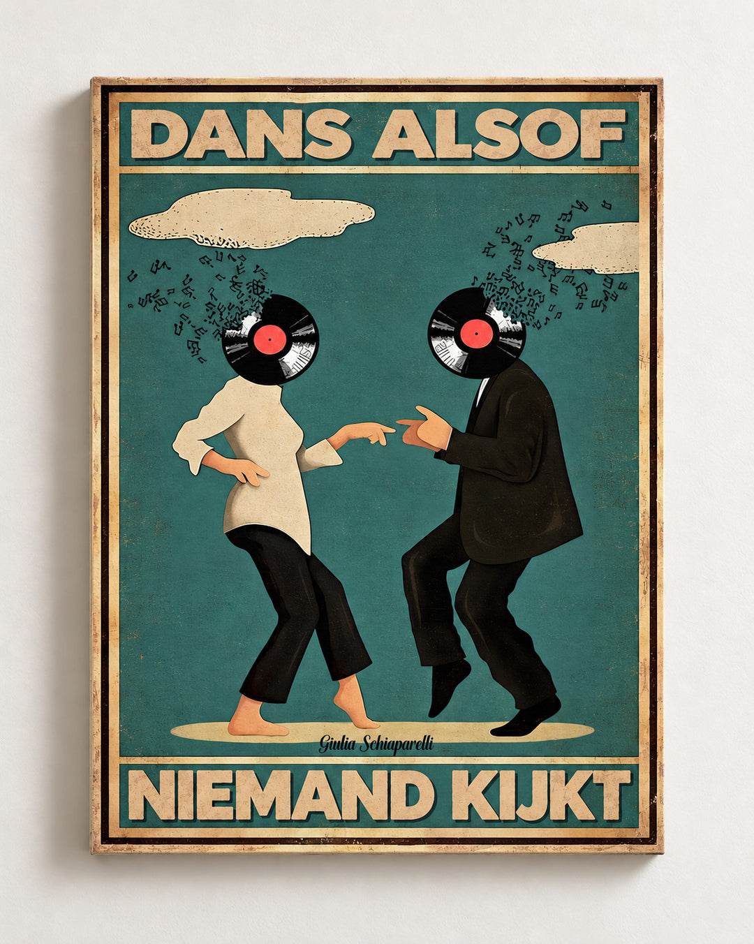 Dans alsof niemand kijkt — Decoratieve lijst en interieur niet inbegrepen