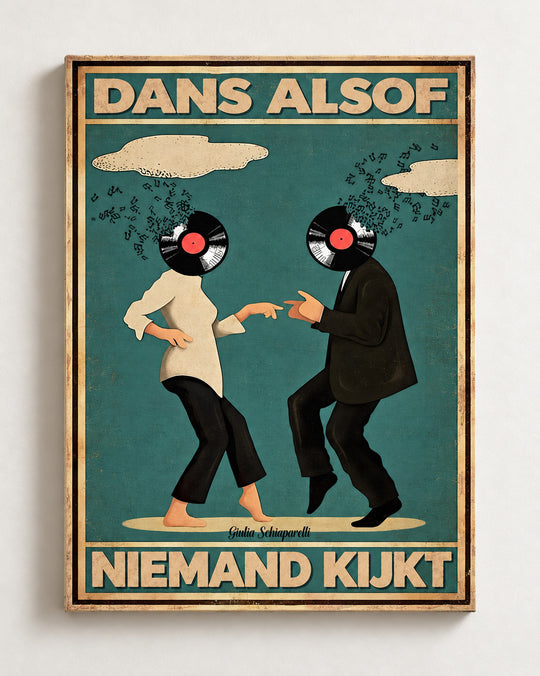 Dans alsof niemand kijkt — Decoratieve lijst en interieur niet inbegrepen