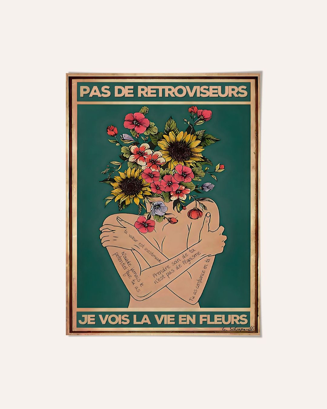 Keine Rückspiegel, ich sehe das Leben in Blumen 