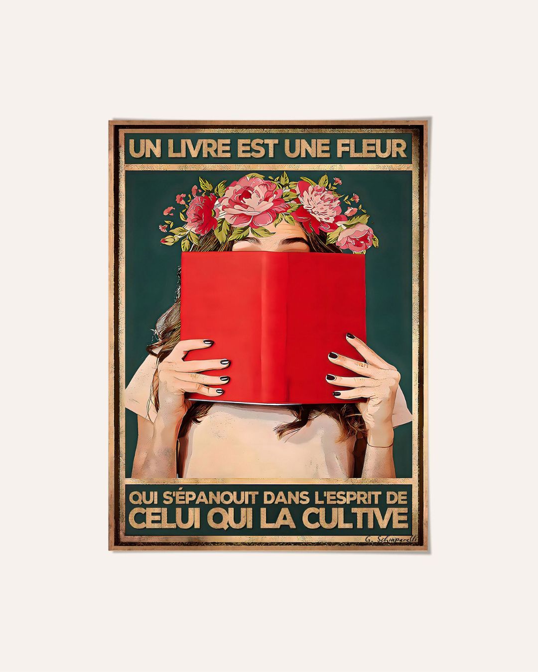 Un livre est une fleur qui s'épanouit dans l'esprit de celui qui la cultive