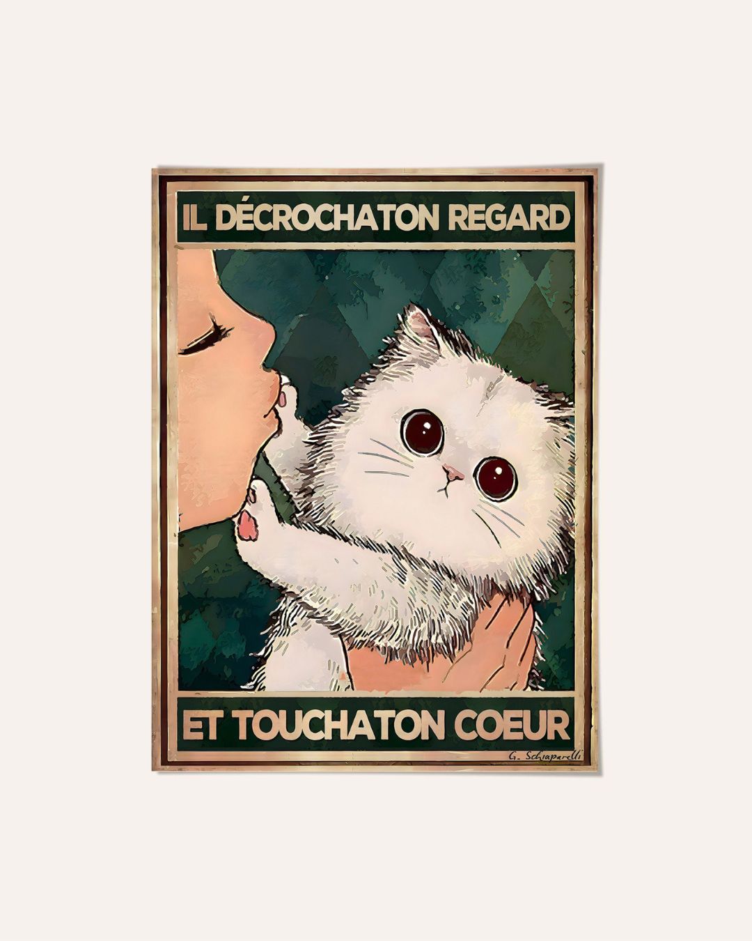 Il décrochaton regard et touchaton coeur
