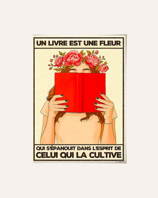 A book is a flower that blooms in the mind of the one who cultivates it 