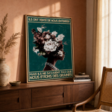 « Ils ont tenté de nous enterrer, mais ils ne savaient pas que nous étions des graines » — Art Print encadré, mise en situation 2