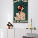 « Question extérieure, réponse intérieure » — Art Print encadré, mise en situation 2