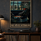 « Mon disque freud-onne mes rêves intérieurs » — Art Print encadré, mise en situation 2