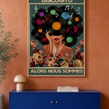 « Discogito alors nous sommes » — Art Print encadré, mise en situation 2