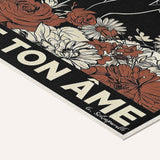 « Libère ton esprit, trouve ton âme — Atelier » — toile texturée, détail du coin inférieur droit