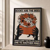 “Books are the bees which carry the pollen from one to another mind — Atelier” — cotton-linen canvas, lifestyle B