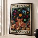 “Lose your mind, find your soul” — cotton-linen canvas, lifestyle B