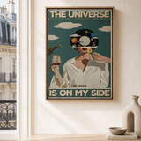 “The universe is on my side” — cotton-linen canvas, lifestyle A
