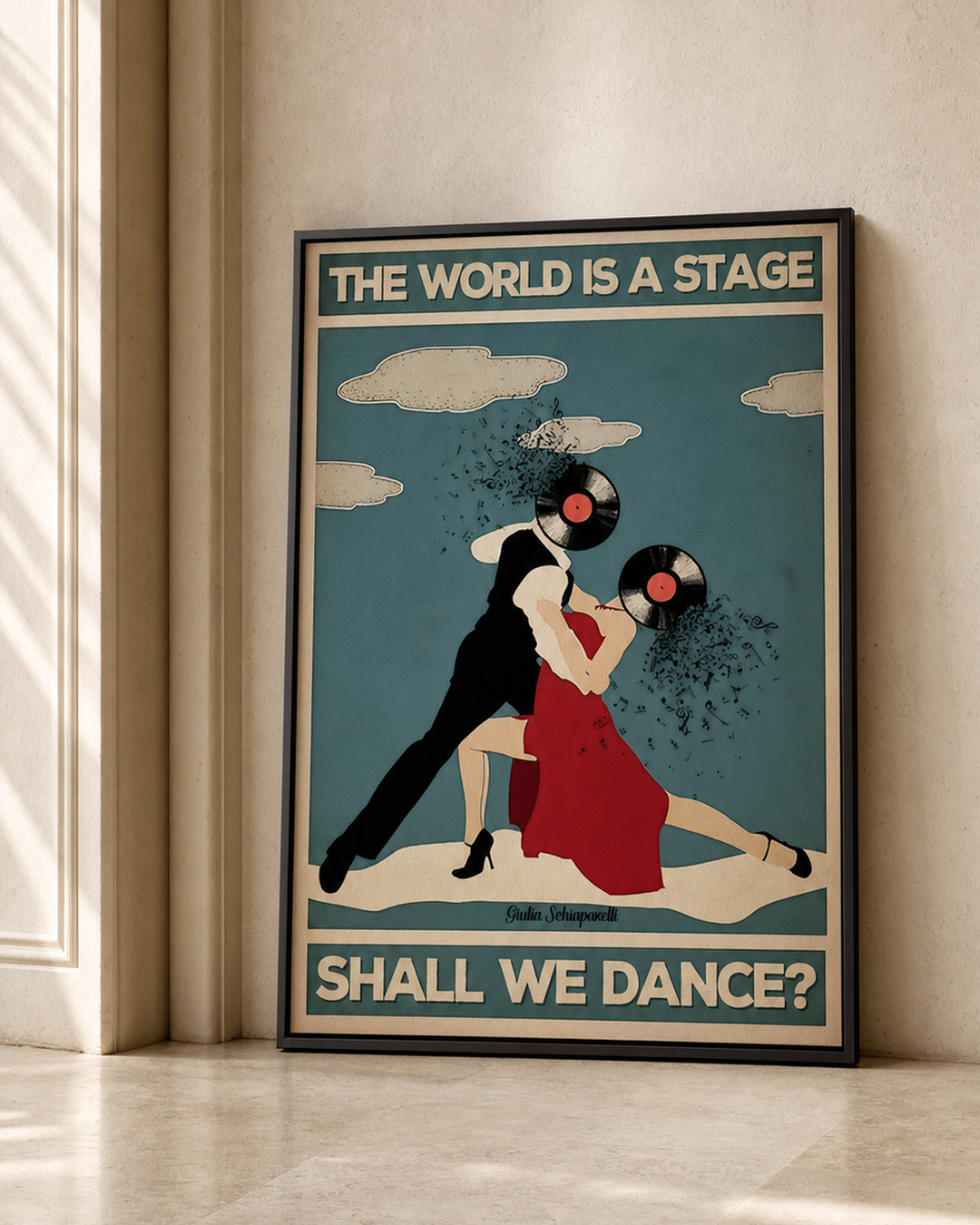 “The world is a stage, shall we dance?” — cotton-linen canvas, lifestyle B