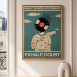 “Inhale the aroma of possibility, exhale doubt” — cotton-linen canvas, lifestyle A