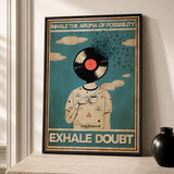 “Inhale the aroma of possibility, exhale doubt” — cotton-linen canvas, lifestyle B