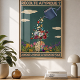 « Recolte atypique? Arrose livresse du grain de folie  » — Art Print encadré, mise en situation 1