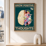 “Grow positive thoughts” — cotton-linen canvas, lifestyle A