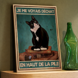« Je me voyais déchat en haut de la pile » — Art Print encadré, mise en situation 1