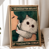 « Il décrochaton regard et touchaton coeur » — Art Print encadré, mise en situation 1